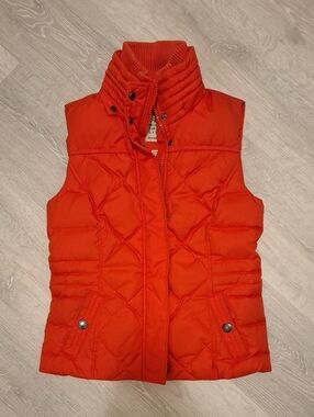 Esprit Women's Quilted Orange Puffer Vest